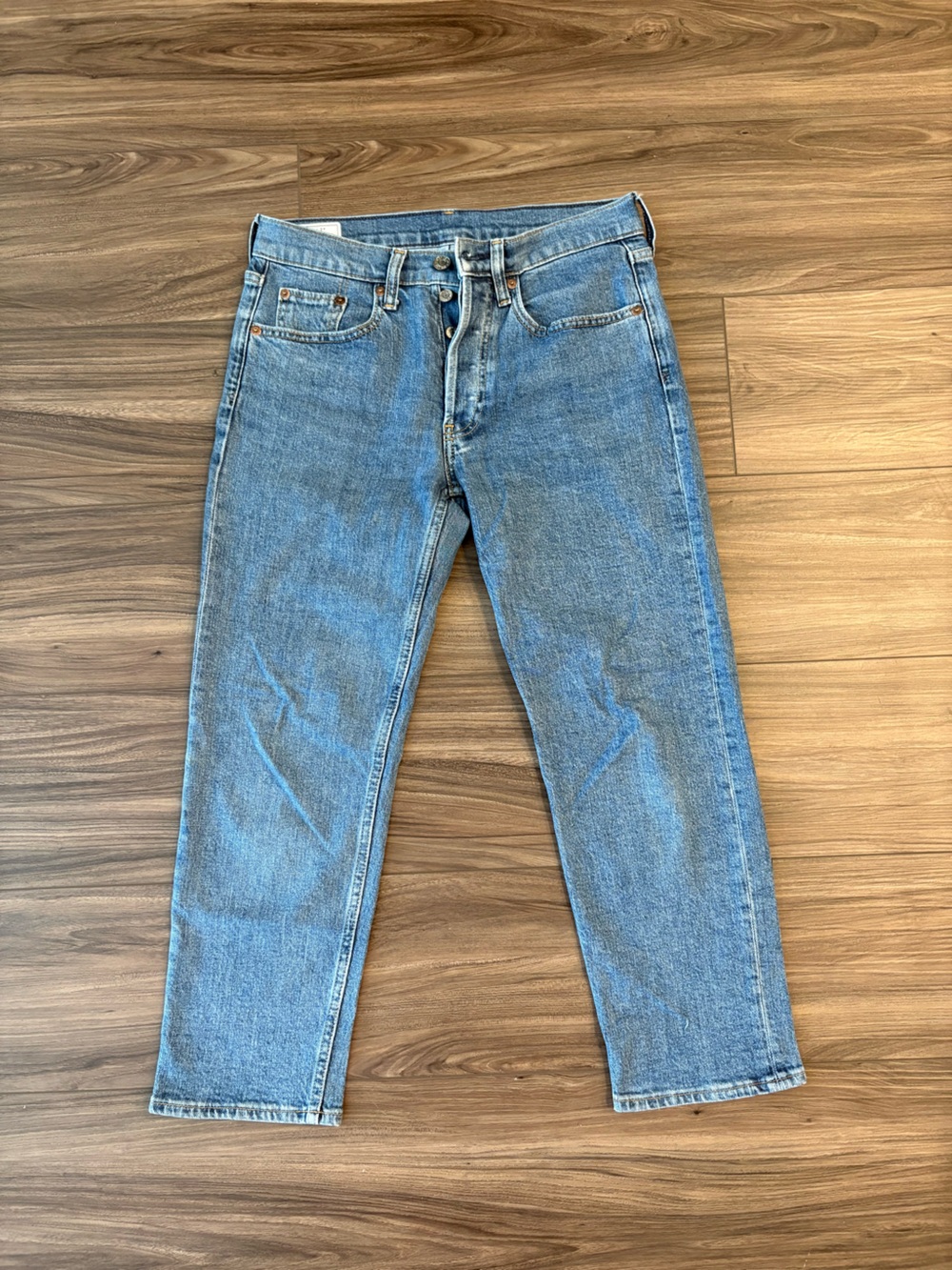 GAP Cheeky Straight High Rise Jeans Size 26 2P Medium Wash